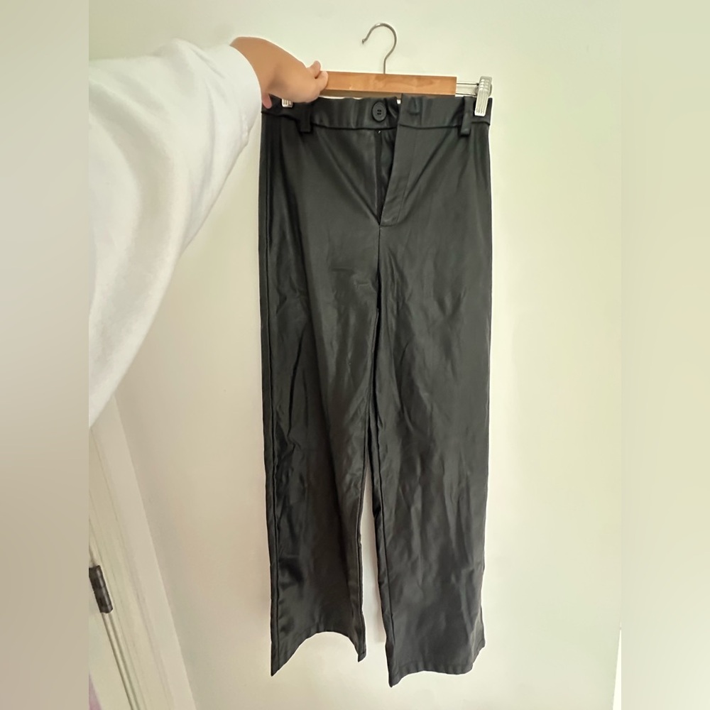 Black Satin Pants